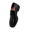 Maison Margiela Low-heel Tabi Calf-leather Loafers In Black