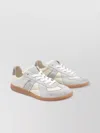 Maison Margiela Low Top Fabric And Suede Sneakers In Grey
