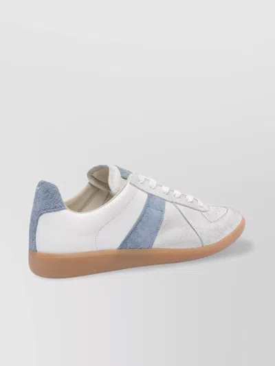 Maison Margiela Low Top Sneakers Contrast Panels In White