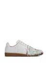 Maison Margiela Replica Paint Splatter-effect Low-top Sneakers In White