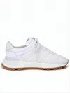 Maison Margiela Low-top Sneakers With Nylon Upper And Contrasting Sole In White