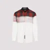 Maison Margiela Mm1 Mm10 Gradient Effect Wool Casual Shirt In S Red Black