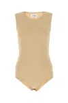 Maison Margiela Woman Skin Pink Stretch Viscose Bodysuit