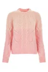 Maison Margiela Cable Knit Mohair Blend Sweater