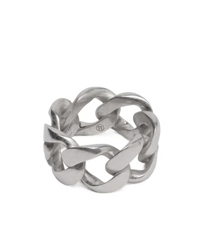 Maison Margiela Maillons Chain Ring In Metallic
