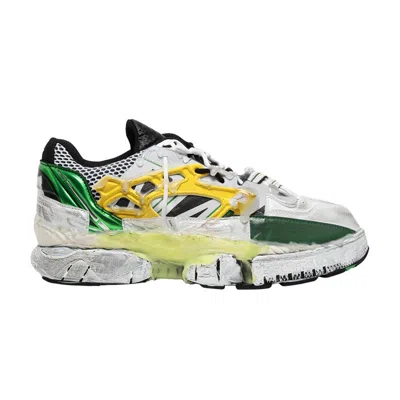 Pre-owned Maison Margiela Fusion Sneaker 'green Yellow' | White | Men's Size 42