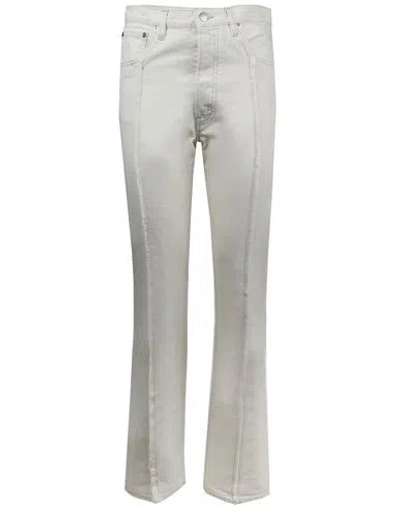 Maison Margiela Jeans Woman Jeans White Size 6 Cotton