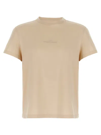 Maison Margiela Paris T-shirt In Gold