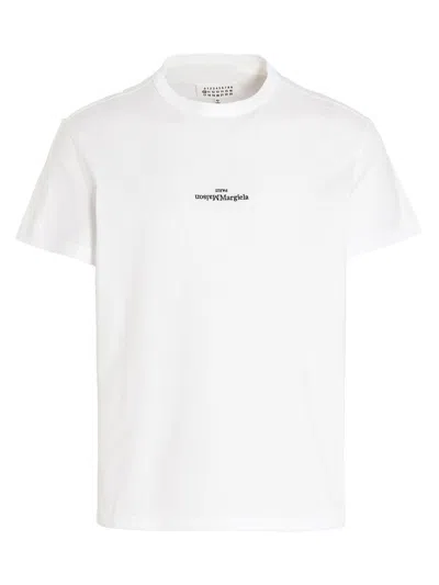 Maison Margiela Distorted Logo T-shirt In White