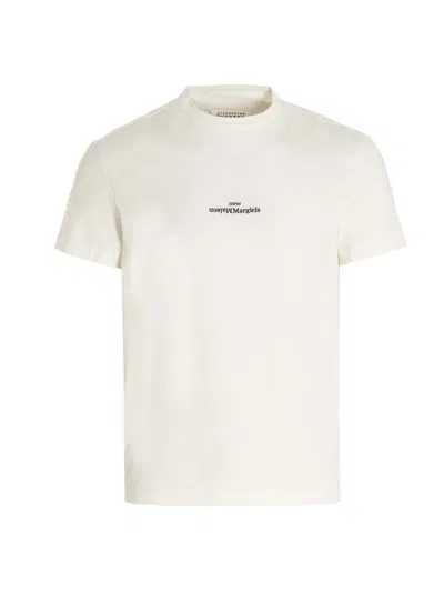 Maison Margiela Logo Printed T-shirt In White