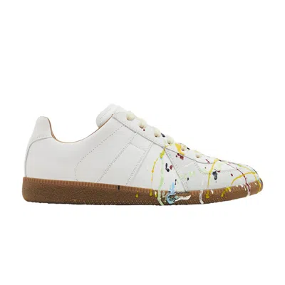 Pre-owned Maison Margiela Replica Low 'paint Splatter - Grey' | Men's Size 39 In Gray