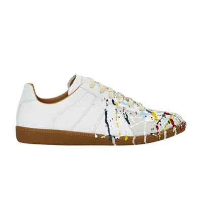 Pre-owned Maison Margiela Replica 'paint Splatter - White' | Men's Size 39.5