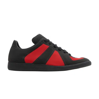 Pre-owned Maison Margiela Replica Sneakers 'two Tone - Red Black' | Men's Size 46