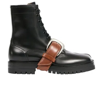 Pre-owned Maison Margiela Tabi Combat High Top Boot 'black' | Men's Size 45