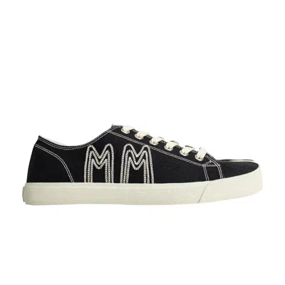 Pre-owned Maison Margiela Tabi 'embroidered Logo - Black' | Men's Size 41
