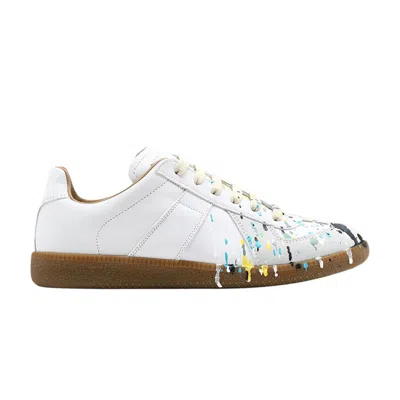 Pre-owned Maison Margiela Wmns Replica Low 'paint Splatter - Light Grey' | Women's Size 37