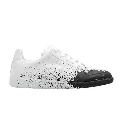Pre-owned Maison Margiela Wmns Replica Low 'paint Splatter - White Black' | Women's Size 35
