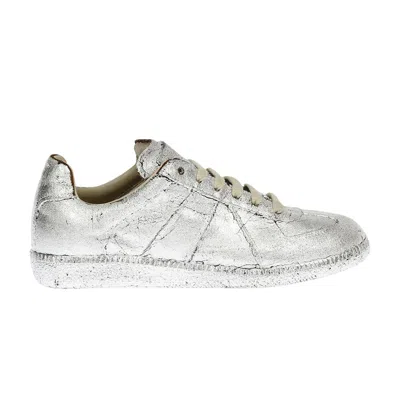 Pre-owned Maison Margiela Wmns Replica Low 'silver Paint' | Women's Size 35