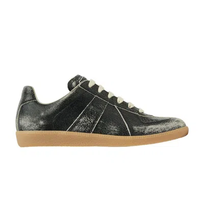 Pre-owned Maison Margiela Wmns Replica Sneaker 'black White Distressed' | Grey | Women's Size  In Gray