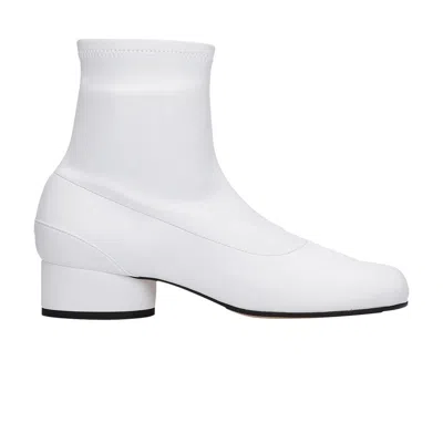 Pre-owned Maison Margiela Wmns Tabi 30mm Ankle Boot 'white' | Women's Size 35.5