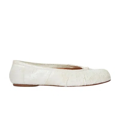 Pre-owned Maison Margiela Wmns Tabi Ballerina 'white Pearly' | Women's Size 35