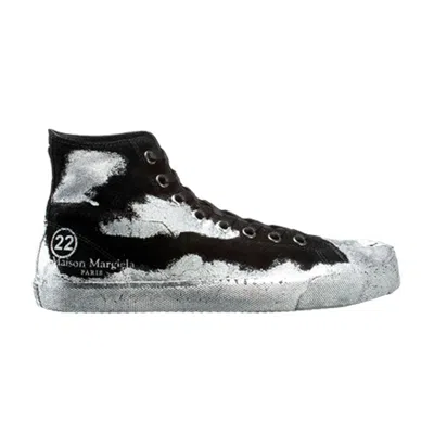 Pre-owned Maison Margiela Wmns Tabi High 'paint Effect - Black' | Women's Size 35.5