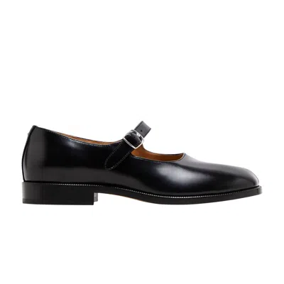 Pre-owned Maison Margiela Wmns Tabi Mary-jane 'black Polished Leather' | Women's Size 37