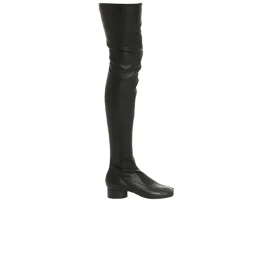 Pre-owned Maison Margiela Wmns Tabi Over The Knee Boot 'black' | Women's Size 35.5