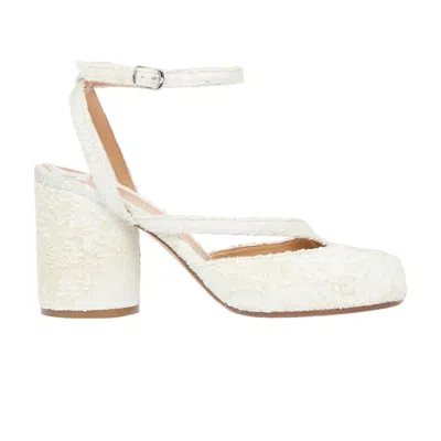 Pre-owned Maison Margiela Wmns Tabi Sandal Pump 'white Pearly' | Women's Size 37