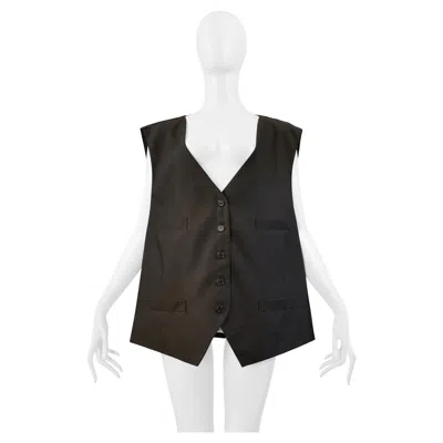 Pre-owned Maison Margiela Maison Martin Margiela Artisanal Brown Vintage Fabric Vest Aw 2000