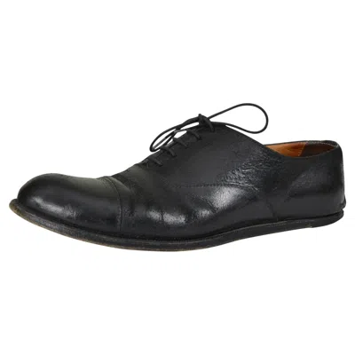 Pre-owned Maison Margiela Maison Martin Margiela Black "heelless" Oxford Lace Up Shoes 2000-01