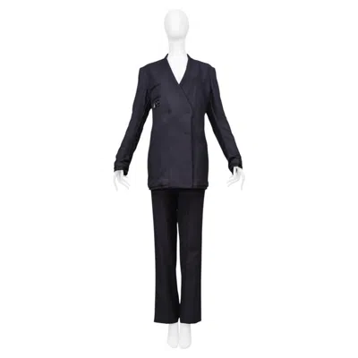 Pre-owned Maison Margiela Maison Martin Margiela Blue Oversized Pant Suit 2000-01