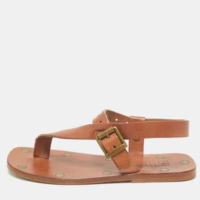 Maison Margiela Maison Martin Margiela Brown Leather Thong Sandals
