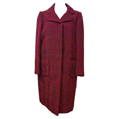 Pre-owned Maison Margiela Maison Martin Margiela Embossed Overcoat Size 46 In Brown