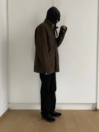 Pre-owned Maison Margiela Maison Martin Margiela Fw01 Brown Cotton Field Jacket