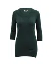 Maison Margiela Maison Martin Margiela Knit Mini Dress In Emerald Green Cotton Wool In Green