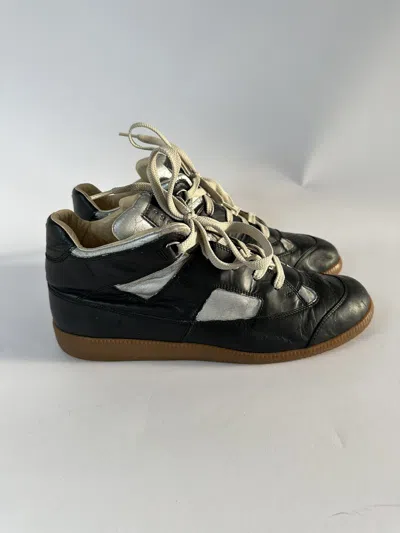 Pre-owned Maison Margiela Maison Martin Margiela Leather Colorblock Pattern Sneakers In Multicolor