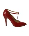 Maison Margiela Maison Martin Margiela Point-toe With T-strap In Red Patent Leather In Red