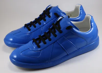 Pre-owned Maison Margiela Maison Martin Margiela Rubberized Gat Sneakers Blue