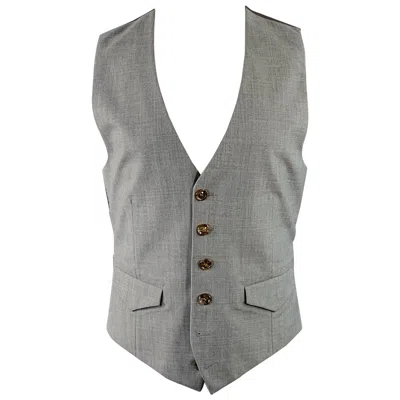 Pre-owned Maison Margiela Maison Martin Margiela Size 40 Heather Grey Taupe V-neck Formal Vest In Gray