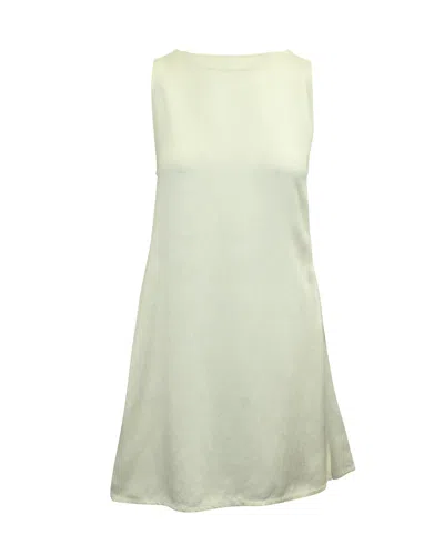 Maison Margiela Maison Martin Margiela Sleeveless Mini Dress In Ivory Linen In White