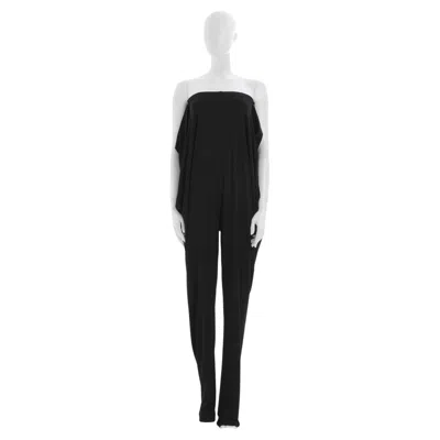 Pre-owned Maison Margiela Maison Martin Margiela S/s 2006 Black Viscose Shoulder Off Panel Jumpsuit