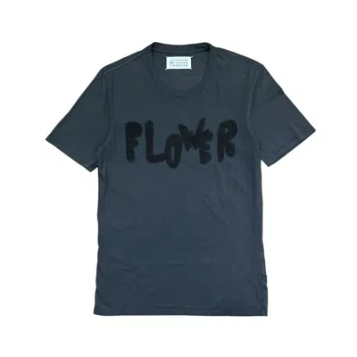 Pre-owned Maison Margiela Maison Martin Margiela S/s 2010 Flower T-shirt In Blue