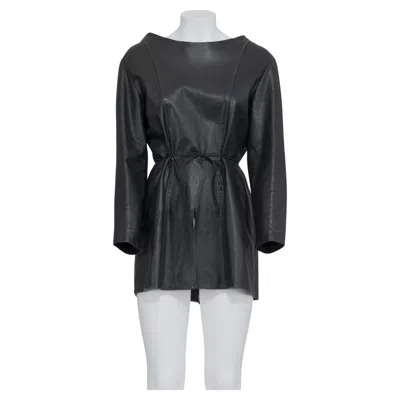 Pre-owned Maison Margiela Maison Martin Margiela Ss 94 Artisanal Leather Mini Dress In Black