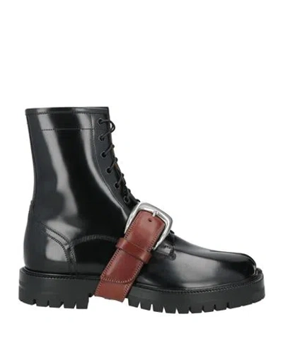 Maison Margiela Man Ankle Boots Black Size 9 Leather
