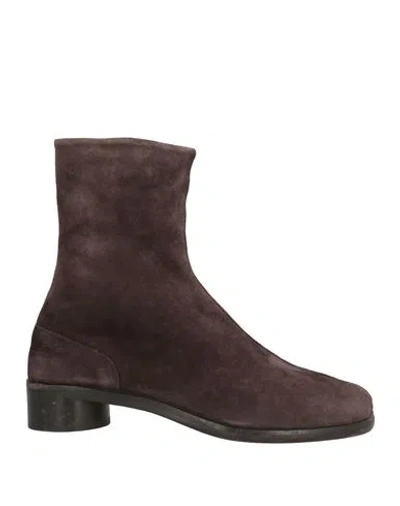 Maison Margiela Man Ankle Boots Dark Brown Size 9 Leather