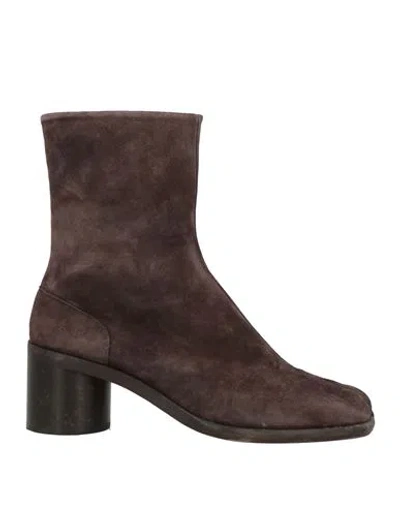 Maison Margiela Man Ankle Boots Dark Brown Size 9 Leather