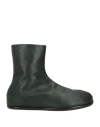Maison Margiela Man Ankle Boots Dark Green Size 9 Soft Leather