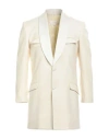 Maison Margiela Single-breasted Wool-silk Blazer In White