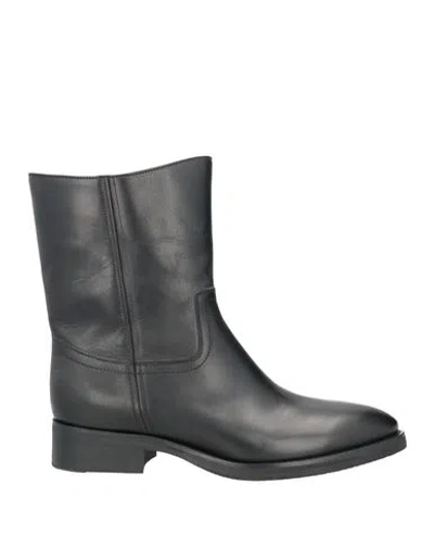 Maison Margiela Man Boot Black Size 9 Leather In Animal Print